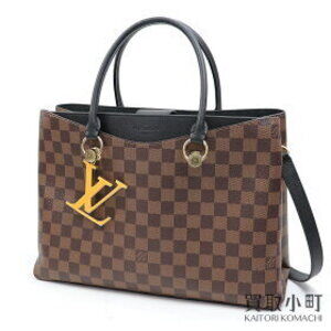 Louis Vuitton LV Riverside Noir Black Tote Bag Handbag Leather
